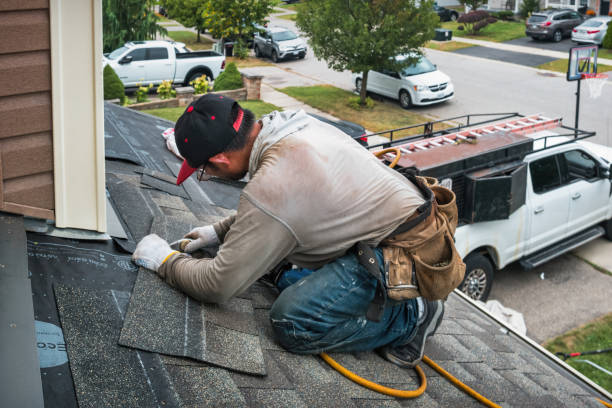 Professional Roofing technician working in East Parsonsfield, ME